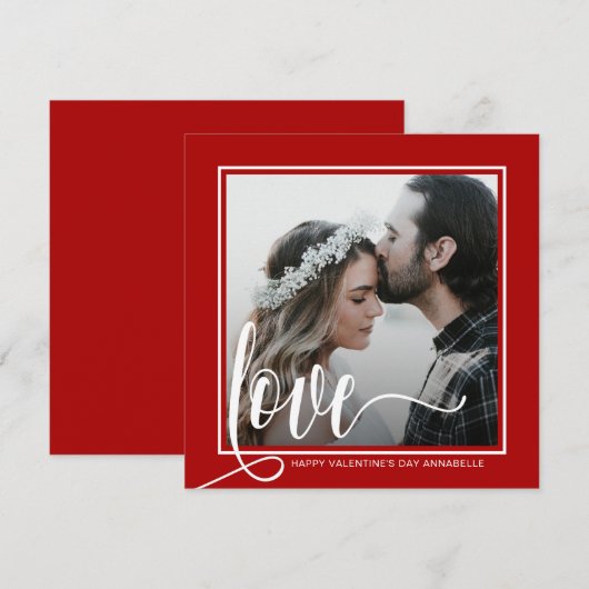 Moderne Valentijnsdag voor liefdesscript (Voorkant / Achterkant)