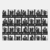 Moderne Valentijnse  voor zwart-wit | Eigen foto t Inpakpapier Vel (Voorkant)