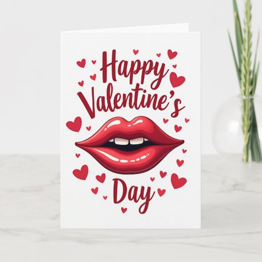 Moderne Valentijnskaart Kaart (Voorkant)