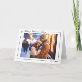 Moderne Valentijnskaart met foto Kaart