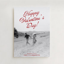 Moderne Valentijnskaart met volledige foto