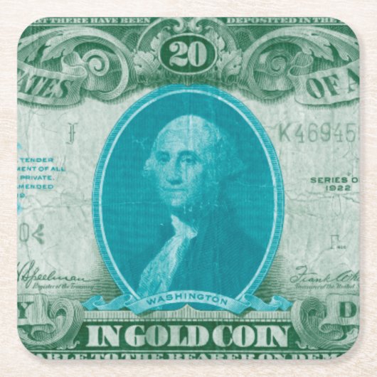 Moderne valuta V Kartonnen Onderzetters (Voorkant)