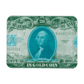 Moderne valuta V Magneet (Horizontaal)