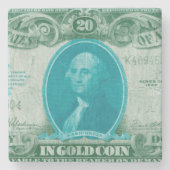 Moderne valuta V Stenen Onderzetter (Voorkant)