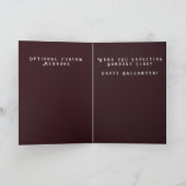 Moderne vampierbegroetingskaart voor feestdagen (Binnen)