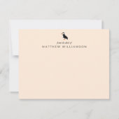 Moderne van de desktop van de Puffin Bird Note Car Notitiekaartje (Voorkant)
