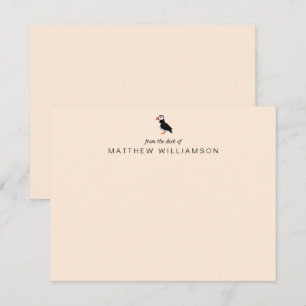 Moderne van de desktop van de Puffin Bird Note Car Notitiekaartje