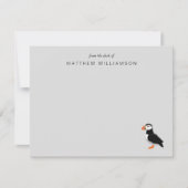 Moderne van de desktop van de Puffin Bird Note Car Notitiekaartje (Voorkant)