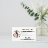 Moderne Vastgoed Marketing Zakelijke Realtor Visitekaartje (Staand voorkant)