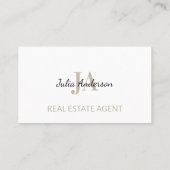 Moderne Vastgoed Marketing Zakelijke Realtor Visitekaartje (Achterkant)