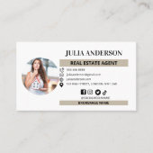 Moderne Vastgoed Marketing Zakelijke Realtor Visitekaartje (Voorkant)