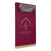 Moderne Vastgoed Promotionele Realtor Logo Mini C Mini Klembord (Schuin)