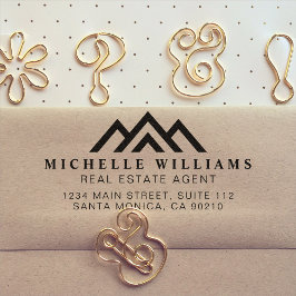 Moderne Vastgoed Promotionele Realtor Logo Zelf-i Zelfinktende Stempel