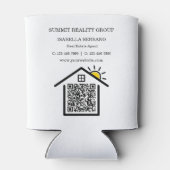 Moderne Vastgoed QR Code Marketing Blikjeskoeler (Achterkant)
