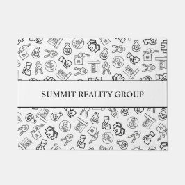 Moderne Vastgoed QR Code Marketing Deurmat