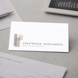 Moderne Vastgoedinvesteerder Visitekaartje