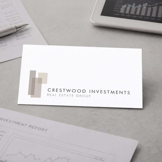 Moderne Vastgoedinvesteerder Visitekaartje