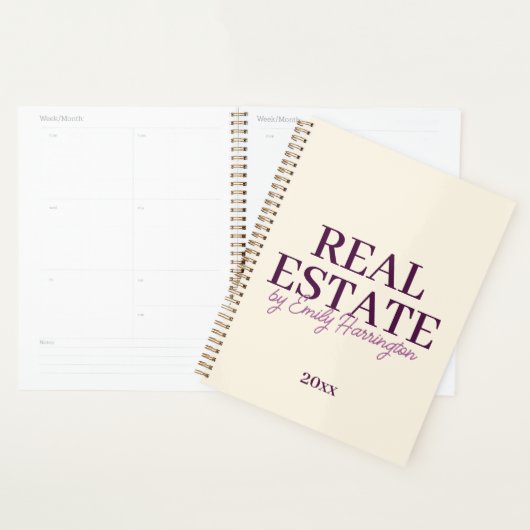 Moderne Vastgoedmakelaar Plum Planner (Display)