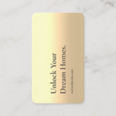 MODERNE VASTGOEDMAKELAAR ZWART GOUD VISITEKAARTJE (Voorkant)