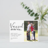 Moderne Vaxxed tot 2021 kerstfoto Feestdagenkaart (Staand voorkant)