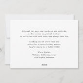 Moderne Vaxxed tot 2021 kerstfoto Feestdagenkaart (Achterkant)