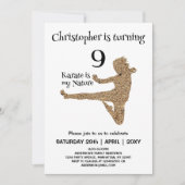 Moderne vechtsporten Karate Kids Verjaardag Kaart (Voorkant)