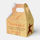 Moderne vechtsporten karate kinderen verjaardag da bedankdoosjes (Achterkant)