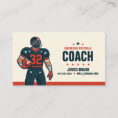 Moderne Vector geïllustreerde Amerikaanse Football Visitekaartje (Voorkant)