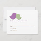 Moderne vedervogels, RSVP-kaarten RSVP Kaartje (Voorkant)
