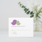 Moderne vedervogels, RSVP-kaarten RSVP Kaartje (Staand voorkant)