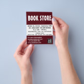 Moderne, veelgebruikte boekwinkel Adverteren Flyer (Hand)