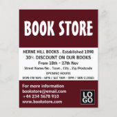 Moderne, veelgebruikte boekwinkel Adverteren Flyer (Voorkant)