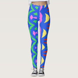 Moderne veelkleurige abstracte "Ratti_Creative_Art Leggings