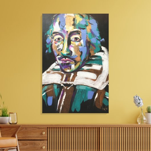 Moderne veelkleurige acryl Shakespeare Print (Insitu (Woonkamer))