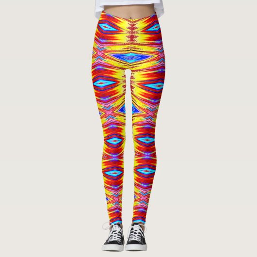 Moderne veelkleurige klassieker "Ratti_Creative_Ar Leggings (Voorkant)