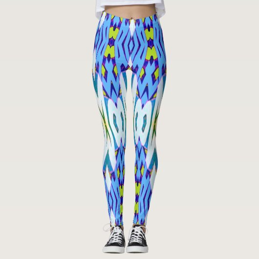 Moderne veelkleurige klassieker "Ratti_Creative_Ar Leggings (Voorkant)