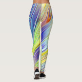 Moderne veelkleurige klassieker "Ratti_Creative_Ar Leggings (Achterkant)