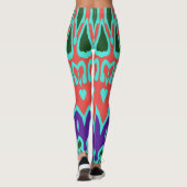 Moderne veelkleurige klassieker "Ratti_Creative_Ar Leggings (Achterkant)