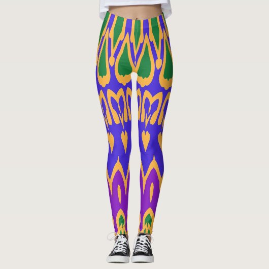 Moderne veelkleurige klassieker "Ratti_Creative_Ar Leggings (Voorkant)