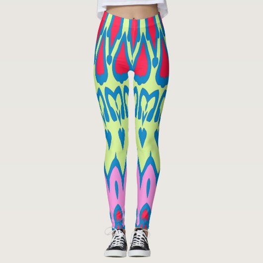 Moderne veelkleurige klassieker "Ratti_Creative_Ar Leggings (Voorkant)