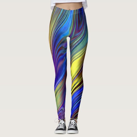 Moderne veelkleurige klassieker "Ratti_Creative_Ar Leggings (Voorkant)