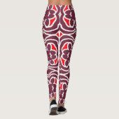 Moderne veelkleurige trendy "Ratti_Creative_Arts" Leggings (Achterkant)