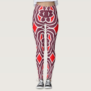 Moderne veelkleurige trendy "Ratti_Creative_Arts" Leggings