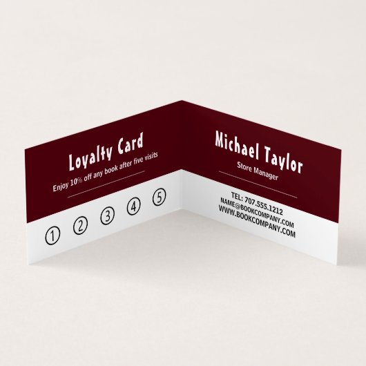 Moderne, veelzijdige, gedetailleerde Loyaliteit vo Visitekaartje (Binnen)