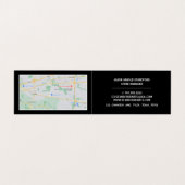 Moderne, veelzijdige kunstwinkel, gedetailleerde visitekaartje (Binnenkant ongevouwen)