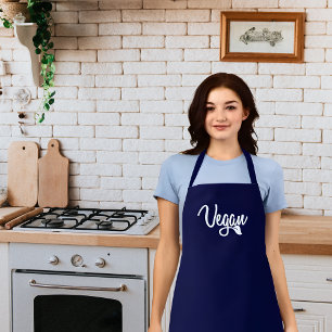 Moderne vegan Logo Schort