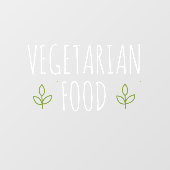 Moderne vegetarische voeding Gezonde voeding | Eco Raamsticker (Vel)