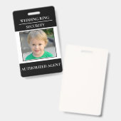 Moderne Veiligheidsbadge voor Ringendrager - ringe Badge (Voor- en achterkant)