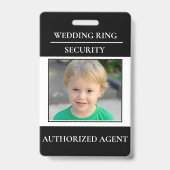 Moderne Veiligheidsbadge voor Ringendrager - ringe Badge (Voorzijde)