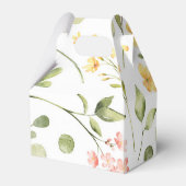 Moderne veldbloemen kalligrafie bruiloft Dank je Bedankdoosjes (Achterkant)